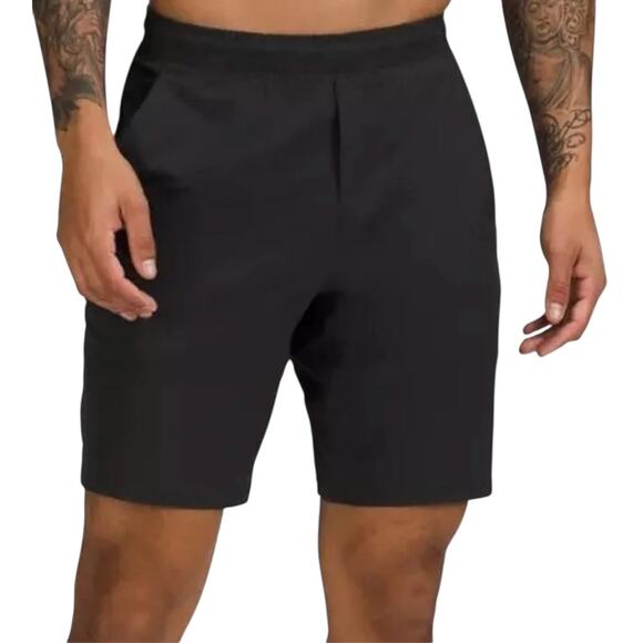 Lululemon Pace Breaker Linerless Short 9" Zip Pocket Athletic Workout Black S - Picture 1 of 5